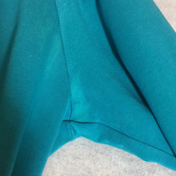 JONES NEW YORK Soft Comfy Cotton Spandex Stretchy Knit Metallic Trim Tunic Top - Picture 15 of 16